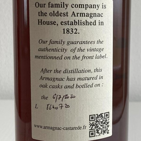 画像3: 1986年ニーメ・デルクルー40度 700ml（アルマニャック） (3)